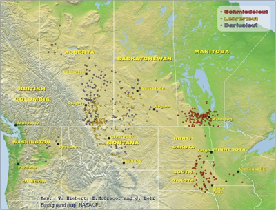 Alberta Hutterite Colonies Map Geographic Location - Hutteriteshutterites